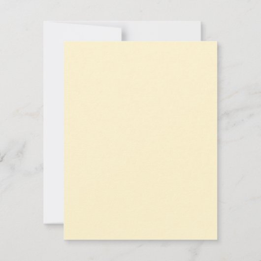 4x5 PLAT Carte de remerciements Jaune et crème Flo (Dos)