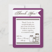 4x5 PLAT Carte de remerciements Mason Jar Pays Rus (Devant)