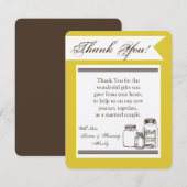 4x5 PLAT Carte de remerciements Mason Jar Pays Rus (Devant / Derrière)