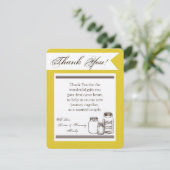 4x5 PLAT Carte de remerciements Mason Jar Pays Rus (Debout devant)