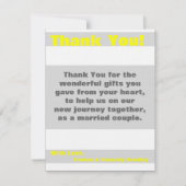 4x5 PLAT Carte de remerciements moderne néon rayur (Devant)