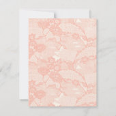 4x5 PLAT Carte de remerciements Pays Dentelle cora (Dos)