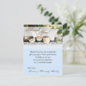 4x5 PLAT Carte de remerciements Plage Mer Mason Ja (Debout devant)