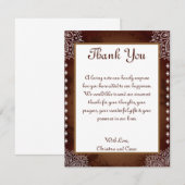 4x5 PLAT Carte de remerciements Profond Marocain B (Devant / Derrière)