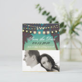 4x5 Save the Date Kaart Beach Sunset Palm Trees St (Staand voorkant)