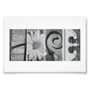4x6 Alfabet Letter Photography Print Hope Foto Afdruk