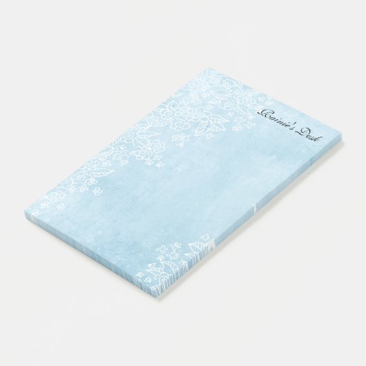 4x6 bleu" notes de post-it (Incliné)