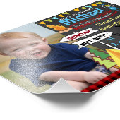 4x6 Camping Premier anniversaire photo invitation  (Coin)