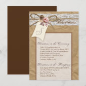 4x6 Directions Carte Kraft papier dentelle Twine B (Devant / Derrière)