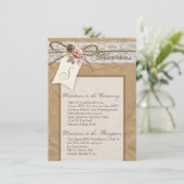 4x6 Directions Carte Kraft papier dentelle Twine B (Debout devant)