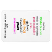 4x6" Flexibele fotomagneet Magneet (Horizontaal)