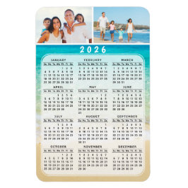 4x6 Fotomagneetkalender 2026 Volledig jaar Magneet
