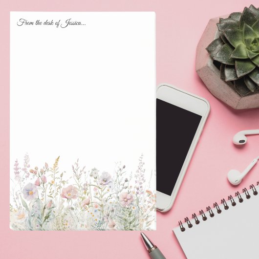 4x6 Gepersonaliseerde Wildflower Van het bureau va Post-it® Notes