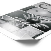 4x6 Liefde in zwart-wit Foto-alfabet Letters Foto Afdruk (Hoek)