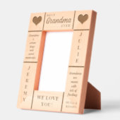 4x6 Meilleure grand-mère Jamais petits noms cadre (Gauche)