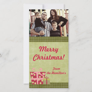4x8 Cadeaux de Noël Carte photo