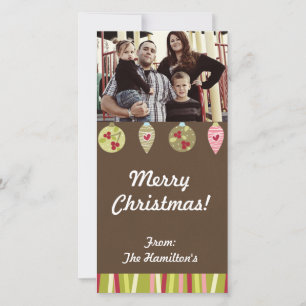4x8 Carte photo d'ornements de Noël Assortis