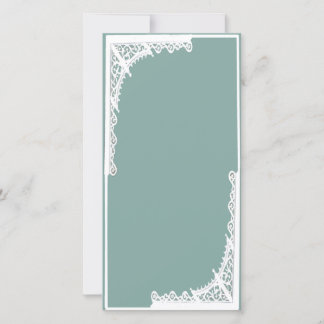 4x8 CARTES D'INVITATION DE MARIAGE, BLEU TURQUOISE
