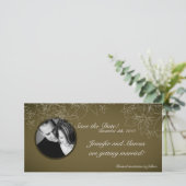 4x8 Faire-part Fiançailles Automne Floral automne (Debout devant)