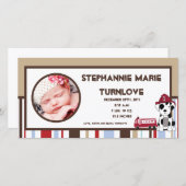 4x8 Foto Geboorte Aankondiging Nojo Fire Engine (Voorkant / Achterkant)