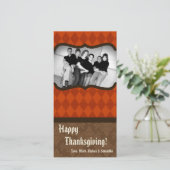 4x8 Herfstboom Foliage FOTO Thanksgiving Kaart (Staand voorkant)