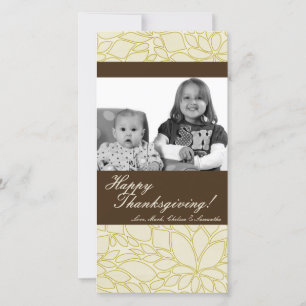 4x8 Herfstboom Foliage FOTO Thanksgiving Kaart
