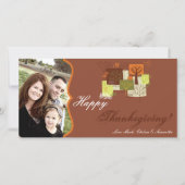 4x8 Herfstboom Foliage FOTO Thanksgiving Kaart (Voorkant)