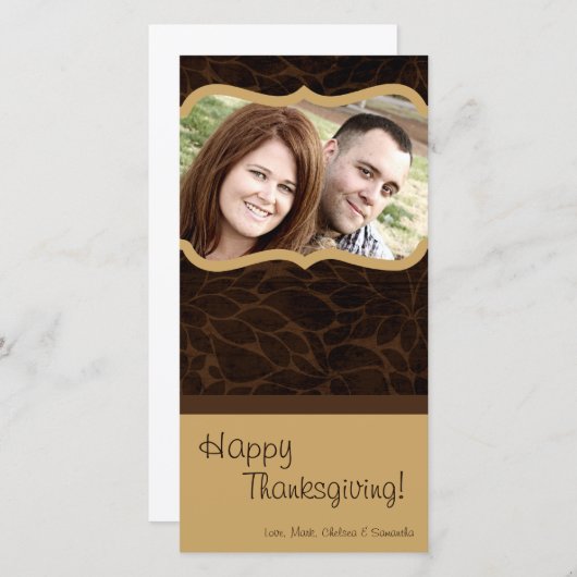 4x8 Herfstboom Foliage FOTO Thanksgiving Kaart (Voorkant / Achterkant)