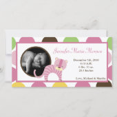 4x8 Jungle Queen Tiger Faire-part de naissance pho (Devant)