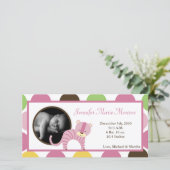 4x8 Jungle Queen Tiger Faire-part de naissance pho (Debout devant)