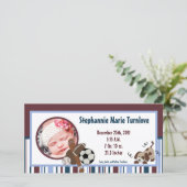 4x8 Photo Faire-part de naissance Lil League Chien (Debout devant)