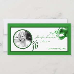 4x8 Sweet 16 Green Party Aankondiging