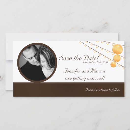 4x8 Verloving Aankondiging Papieren Lantaarns op B (Voorkant)