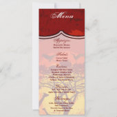 4x9.25 Cartes de menu African Safari Giraffe Sun (Devant)