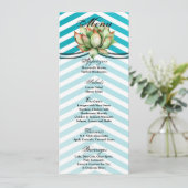 4x9.25 Cartes de menu Boho Cactus Cactus Succulent (Debout devant)