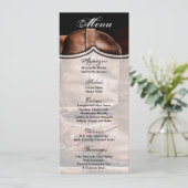 4x9.25 Cartes de menu Cowboy Boots Barn Wood Rusti (Debout devant)