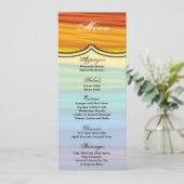 4x9.25 Cartes de menu lgbtq rainbow flag lesbienne (Debout devant)