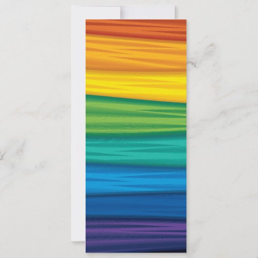 4x9.25 Cartes de menu lgbtq rainbow flag lesbienne (Dos)