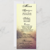 4x9.25 Cartes de menu Sunrise Pathway Walkway Path (Devant)