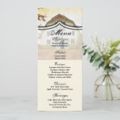 4x9.25 Cartes de menu Sunset Barn Pays Champ rusti (Debout devant)