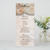 4x9.25 Cartes de menu terroir grange en dentelle d (Debout devant)