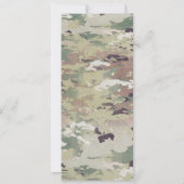 4x9.25 Cartes de programme Camofla uniforme de l'a (Dos)