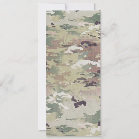 4x9.25 Cartes de programme Camofla uniforme de l'a (Dos)