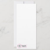 4x9.25 Cartes de programme Coun de plafond du pann (Dos)