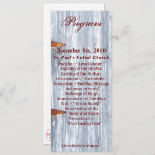 4x9.25 Cartes de programme Lavage blanc Bois Grang (Devant / Derrière)