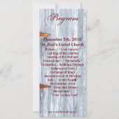 4x9.25 Cartes de programme Lavage blanc Bois Grang (Devant)