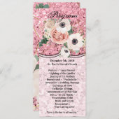 4x9.25 Cartes de programme Parties scintillant de  (Devant / Derrière)