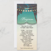 4x9.25 Cartes de programme Plage Coucher de soleil (Devant)