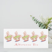 4x9,25-inch Achtmiddagmiddag Kaart (Staand voorkant)