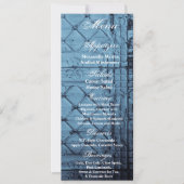 4x9.25 Menu Kaarten Rustieke Tin Panel Plafondland (Voorkant)